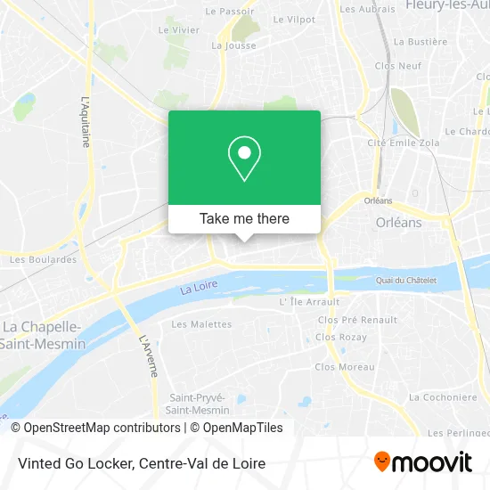 Vinted Go Locker map