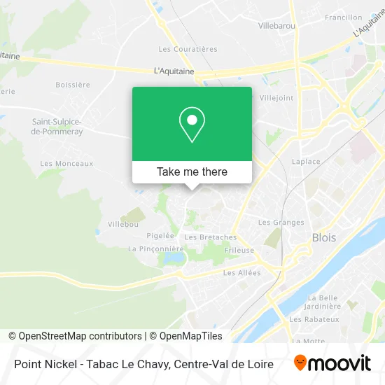 Point Nickel - Tabac Le Chavy map
