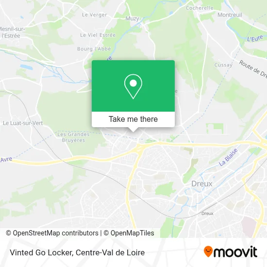 Vinted Go Locker map