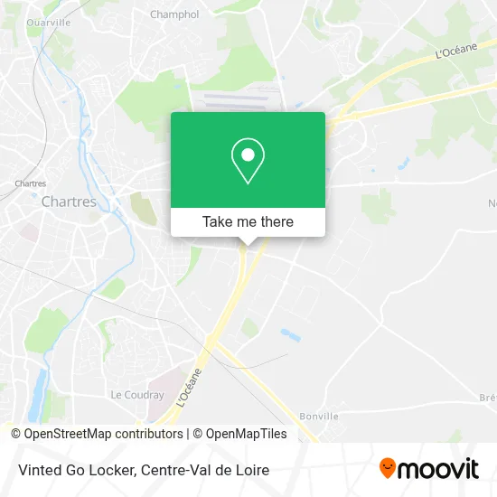 Vinted Go Locker map
