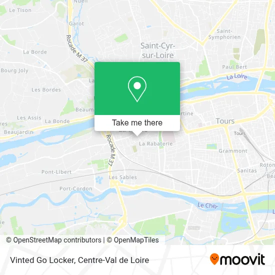 Vinted Go Locker map