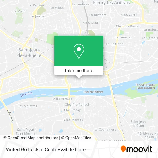 Vinted Go Locker map