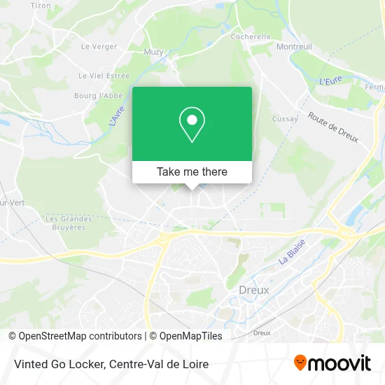 Vinted Go Locker map