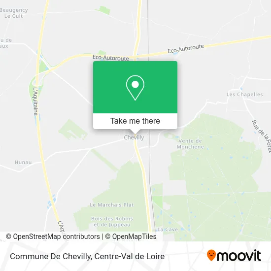 Commune De Chevilly map