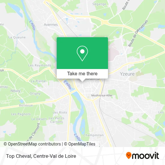 Top Cheval map