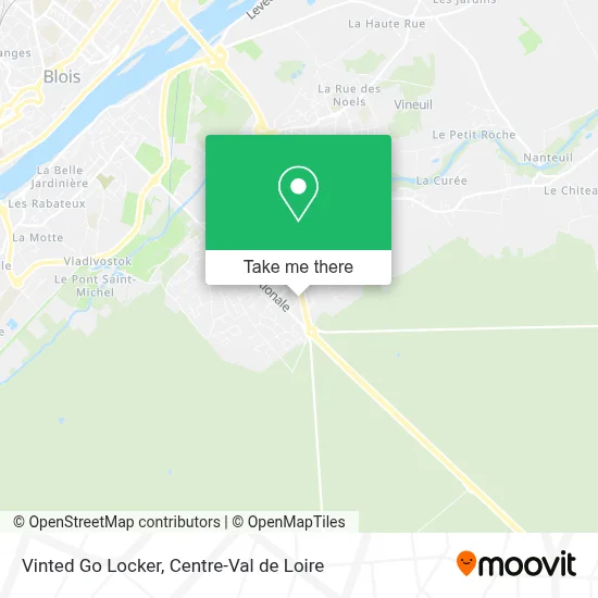 Vinted Go Locker map