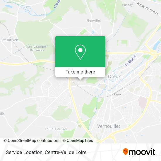 Service Location map