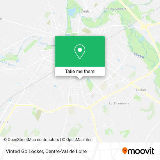 Vinted Go Locker map