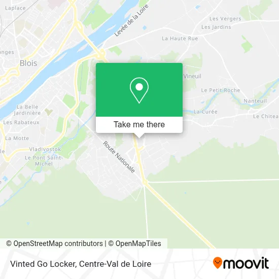 Vinted Go Locker map