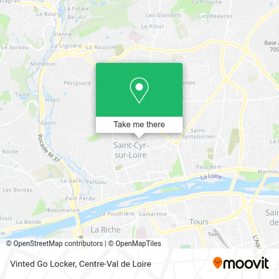 Vinted Go Locker map
