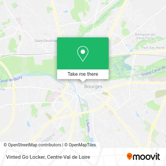 Vinted Go Locker map