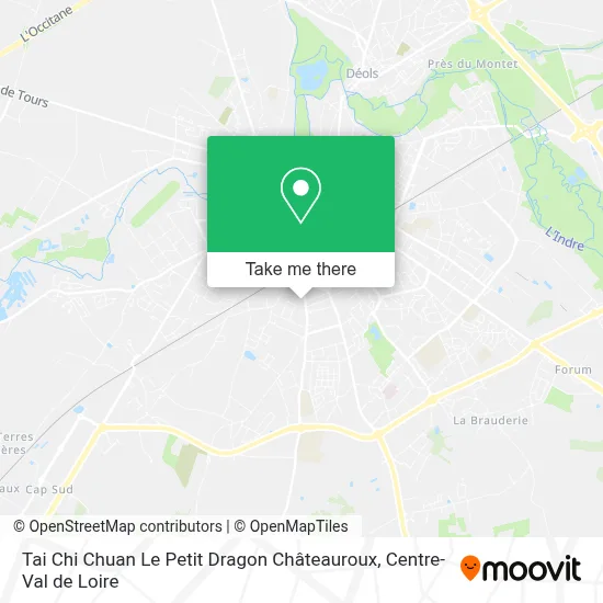 Tai Chi Chuan Le Petit Dragon Châteauroux map
