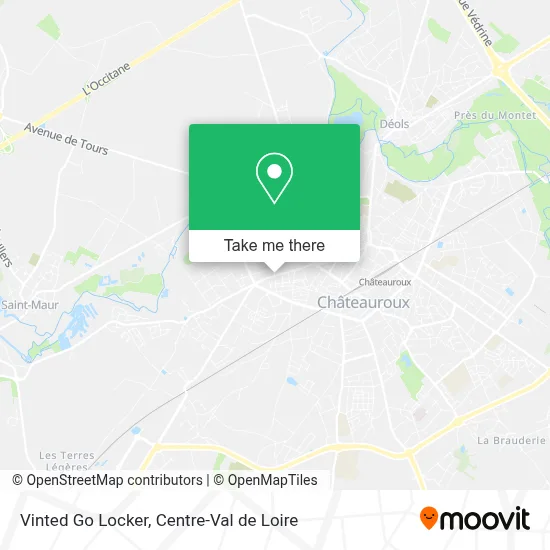 Vinted Go Locker map