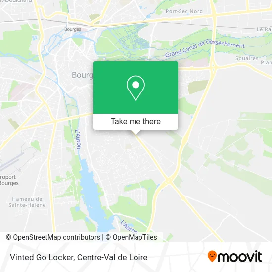 Vinted Go Locker map