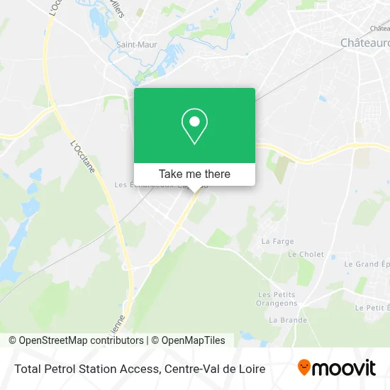 Total Petrol Station Access map