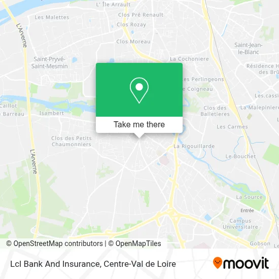 Lcl Bank And Insurance map