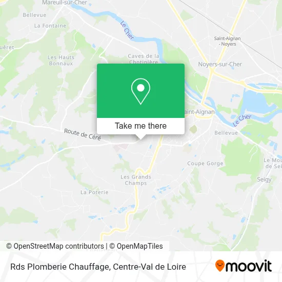 Rds Plomberie Chauffage map