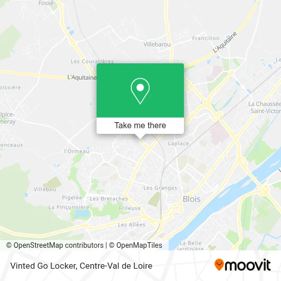 Vinted Go Locker map
