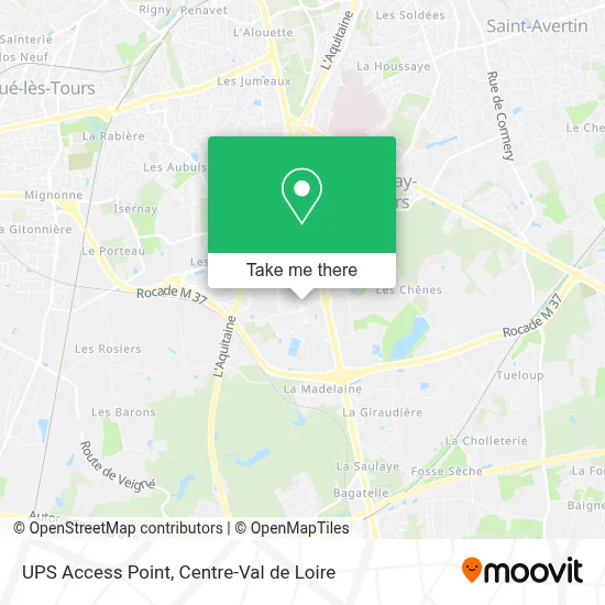 Ups Access Point map