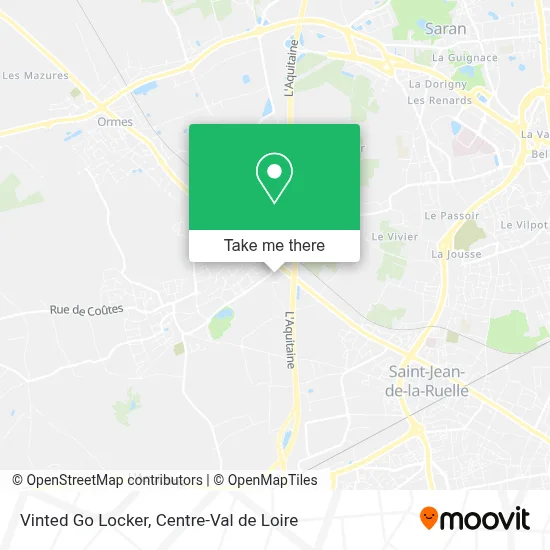 Vinted Go Locker map