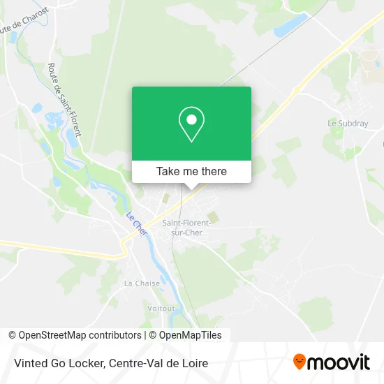 Vinted Go Locker map