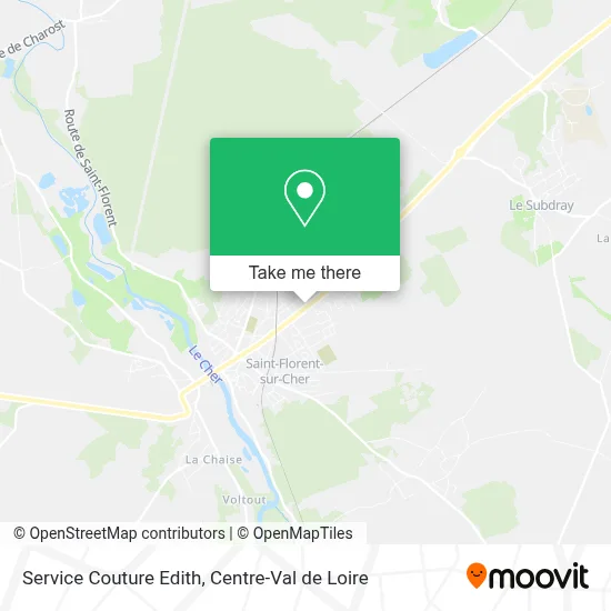 Service Couture Edith map
