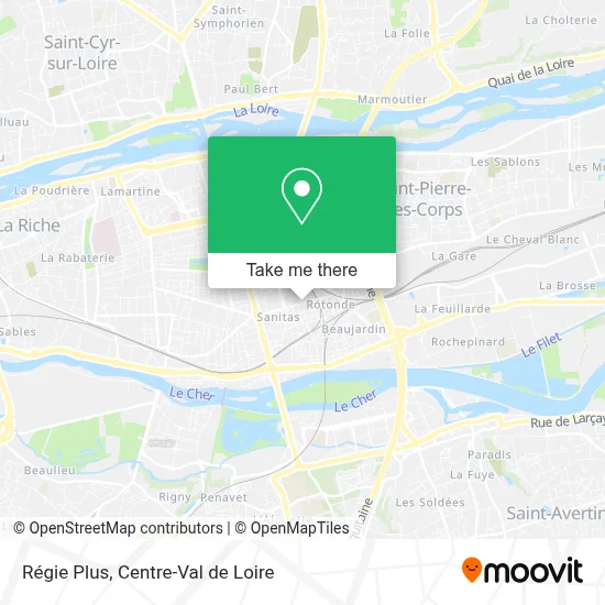 Régie Plus map