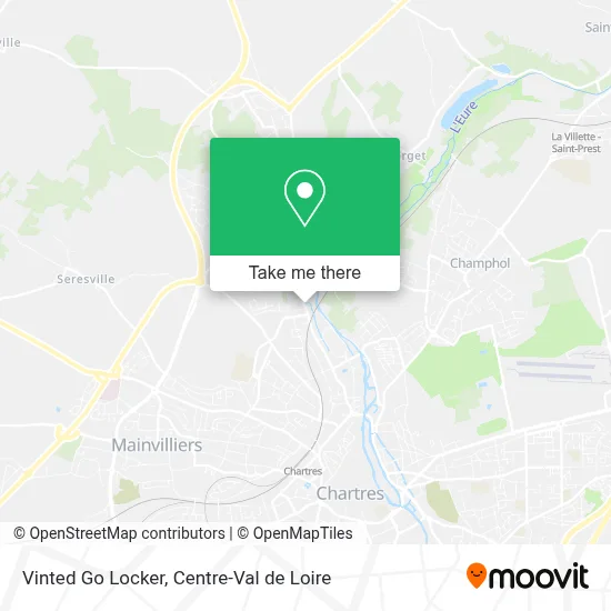 Vinted Go Locker map
