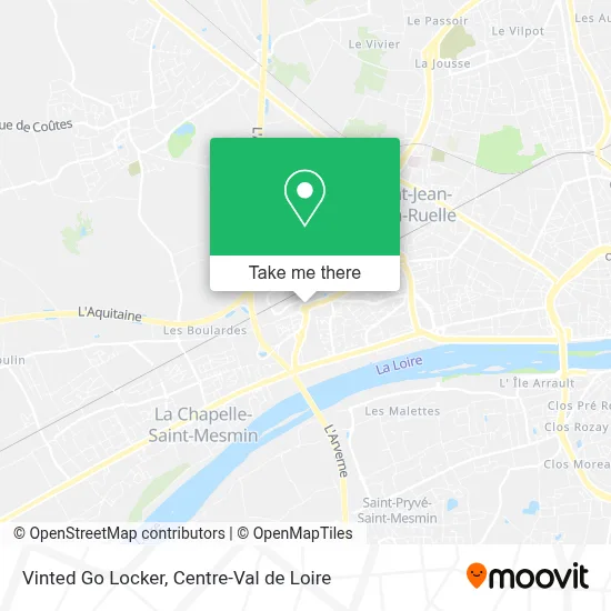 Vinted Go Locker map
