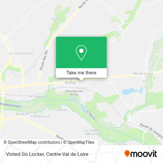Vinted Go Locker map