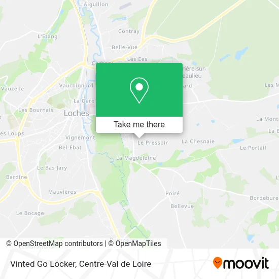 Vinted Go Locker map