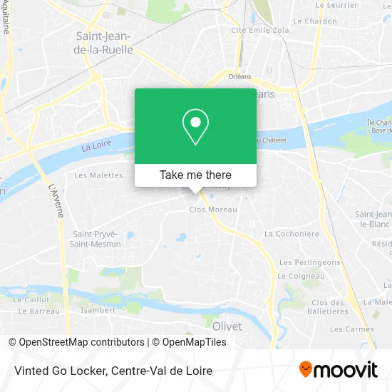 Vinted Go Locker map