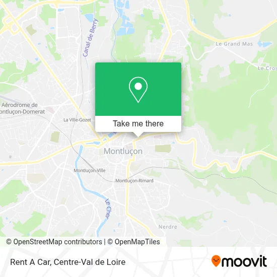 Rent A Car map