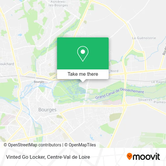 Vinted Go Locker map