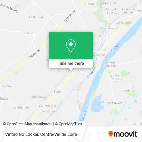 Vinted Go Locker map