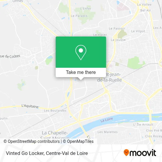 Vinted Go Locker map