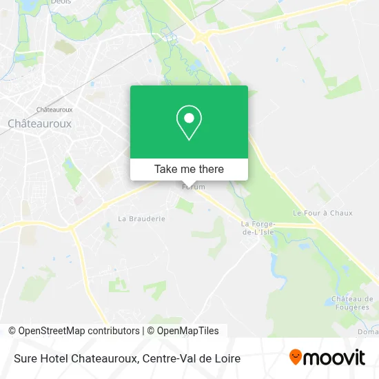 Sure Hotel Chateauroux map