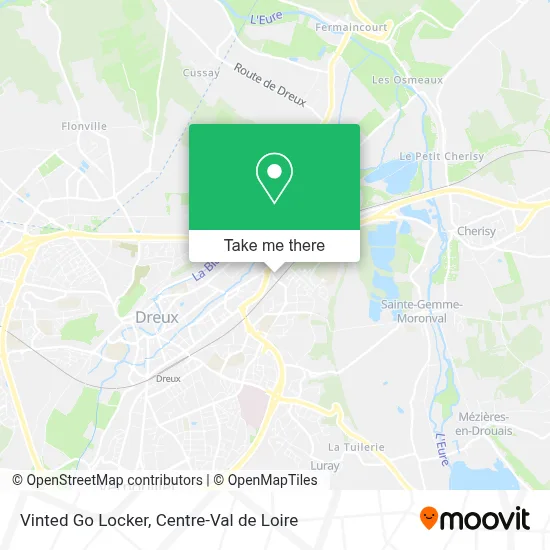 Vinted Go Locker map
