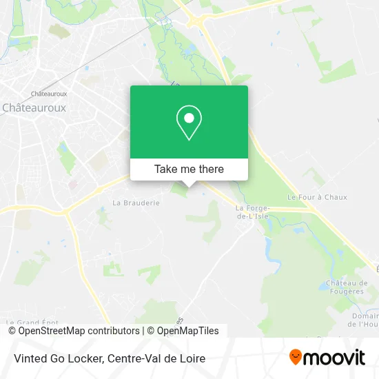 Vinted Go Locker map