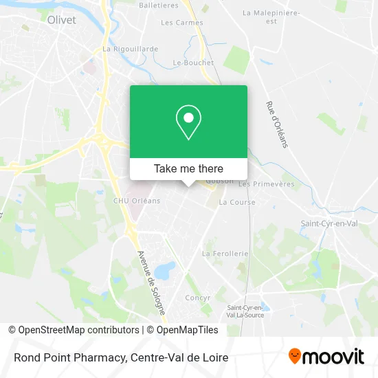 Mapa Rond Point Pharmacy