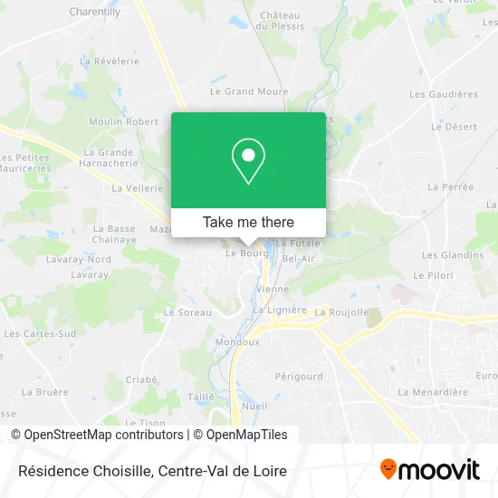Résidence Choisille map