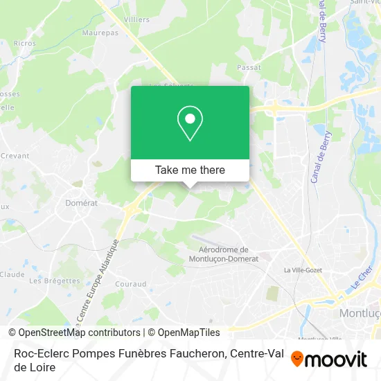 Roc-Eclerc Pompes Funèbres Faucheron map