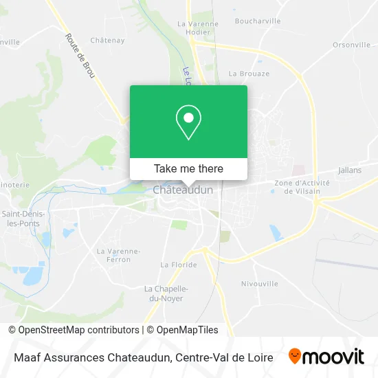 Maaf Assurances Chateaudun map