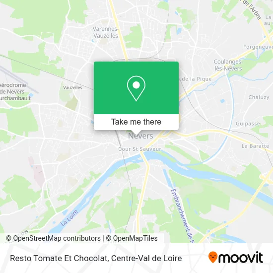 Resto Tomate Et Chocolat map