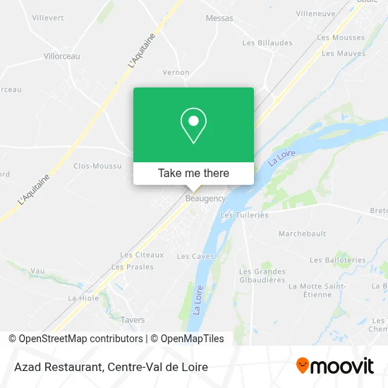 Azad Restaurant map