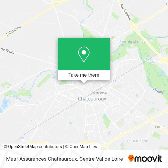 Maaf Assurances Chateauroux map