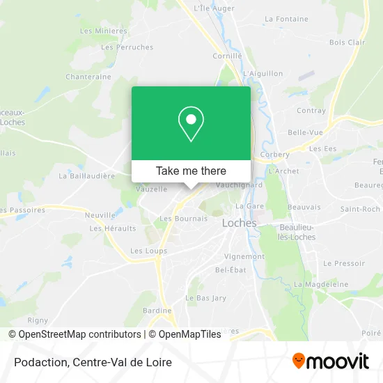 Podaction map
