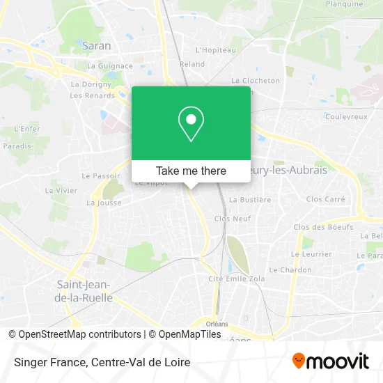 Singer France map