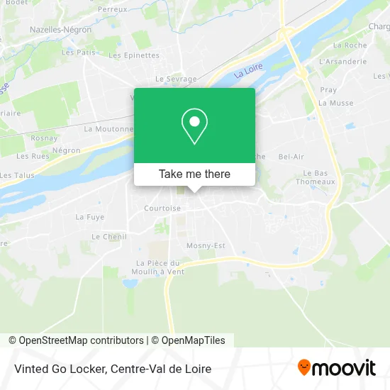 Vinted Go Locker map