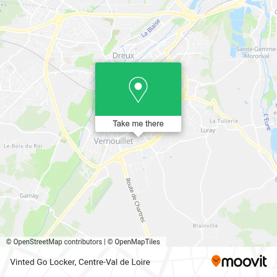 Vinted Go Locker map
